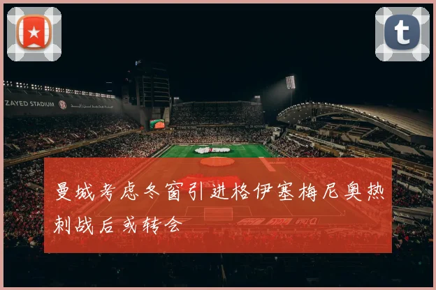 曼城考虑冬窗引进格伊塞梅尼奥热刺战后或转会
